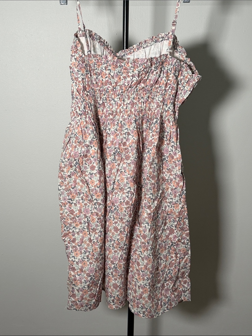 NWT Lucky Brand Printed Smocked Sweetheart Mini - Picture 9 of 9